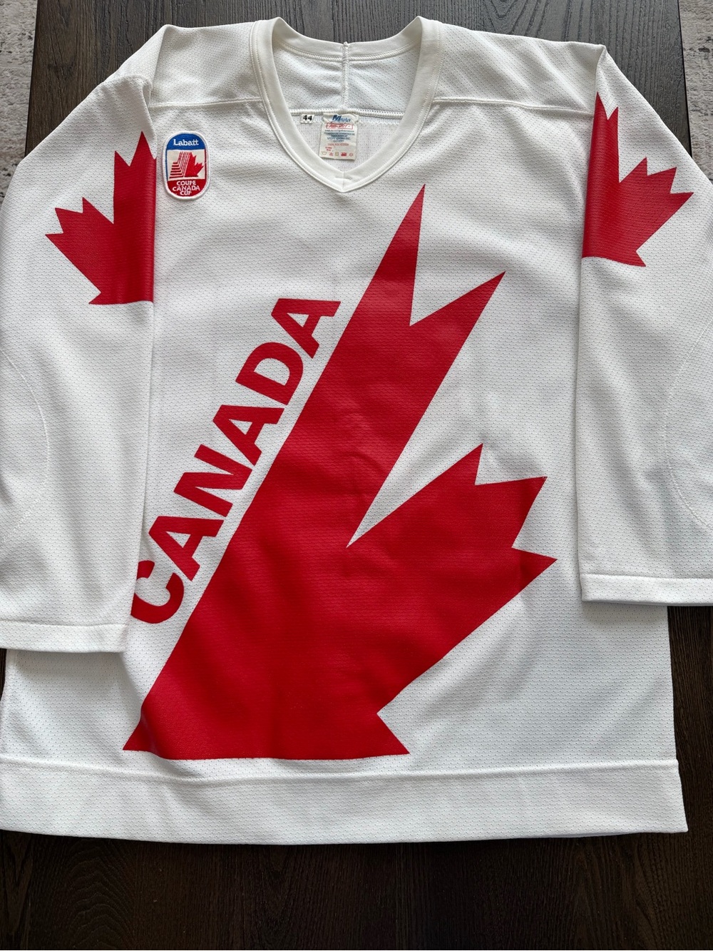 1991 Team Canada Labatt Canada Cup CCM Authentic On Ice Jersey Size 44